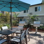 a patio deck in walnut creek apartments